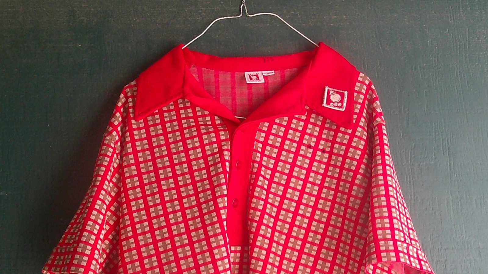 Vintage 70's JACK IN THE BOX Employees work shirt X-large 