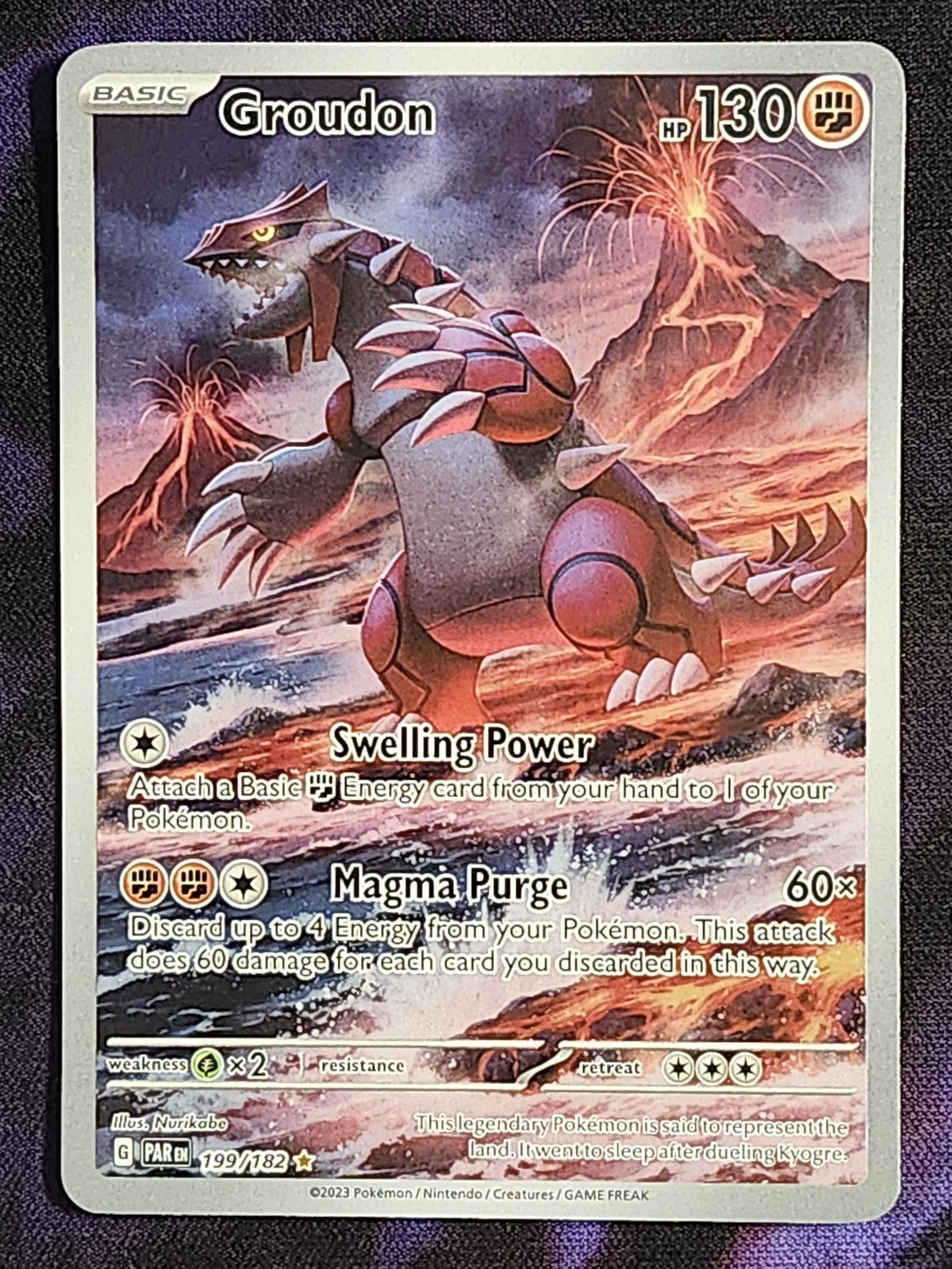 Pokemon Groudon 199/182 Paradox Rift PAR Pokemon Groudon 199/182 Paradox Rift PAR