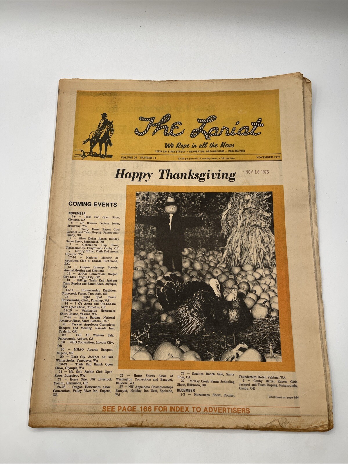 The Lariat Newspaper November 1976 / Happy Thanksgiving Volume 26 Number 11 The Lariat Newspaper November 1976 / Happy Thanksgiving Volume 26 Number 11