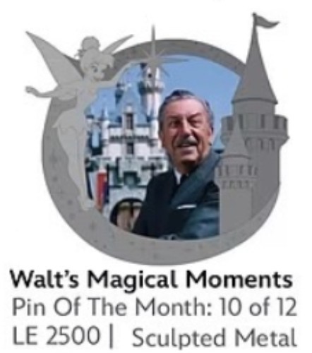 Disney Parks Pin - Tinker Bell - Walt’s Magical Moments 10/12 Castle Disney Parks Pin - Tinker Bell - Walt’s Magical Moments 10/12 Castle