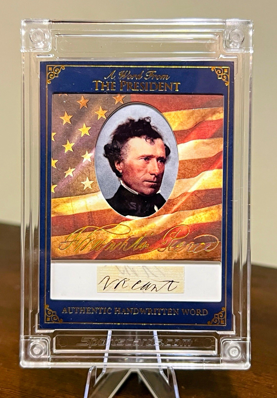Franklin Pierce Authentic Handwritten Cut Word Relic 14th President POTUS 2025