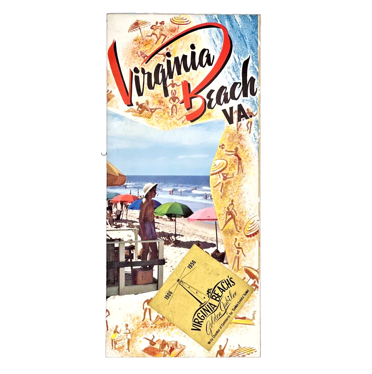 Virginia Beach VA Photos People 1956 Vintage Sightseeing Brochure Virginia Beach VA Photos People 1956 Vintage Sightseeing Brochure