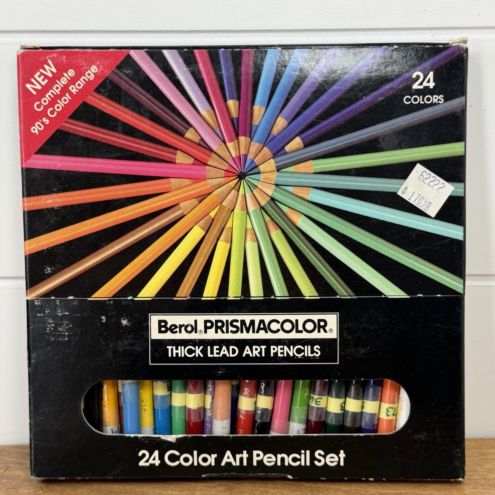 Rare 1990’s Prismacolor 24 Color Range Professional Thick Lead Berol Art Pencils Rare 1990’s Prismacolor 24 Color Range Professional Thick Lead Berol Art Pencils