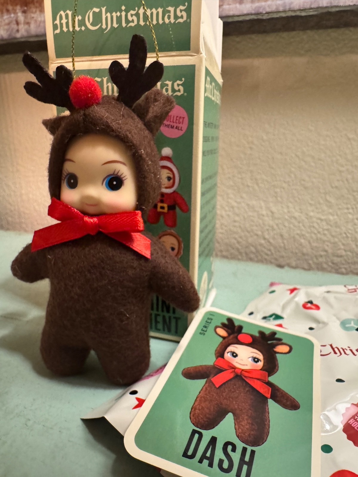 Mr. Christmas Mystery Mini Elf Ornament Dash Reindeer NEW Series 1 Collectible Mr. Christmas Mystery Mini Elf Ornament Dash Reindeer NEW Series 1 Collectible