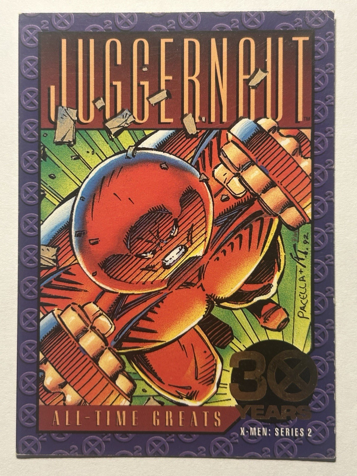 1993 Skybox Marvel X-Men JUGGERNAUT All-Time Greats #G-3 Gold 30 Years 1993 Skybox Marvel X-Men JUGGERNAUT All-Time Greats #G-3 Gold 30 Years