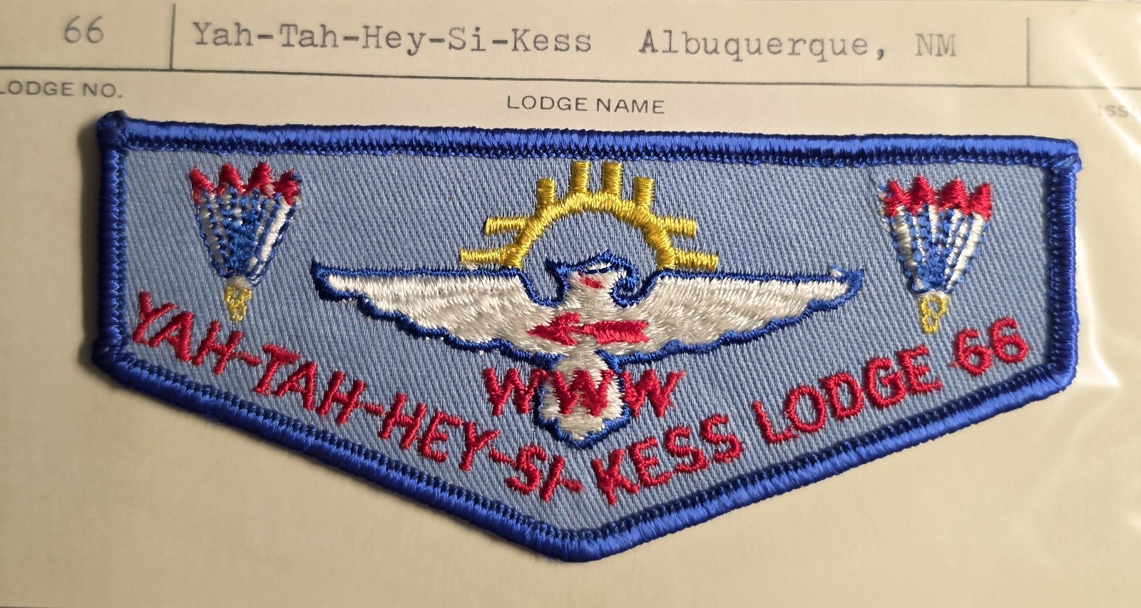 OA Yah-Tah-Hey-Si-Kess Lodge 66 OA Twill Short BBdr Collectors Mint Patch OA Yah-Tah-Hey-Si-Kess Lodge 66 OA Twill Short BBdr Collectors Mint Patch