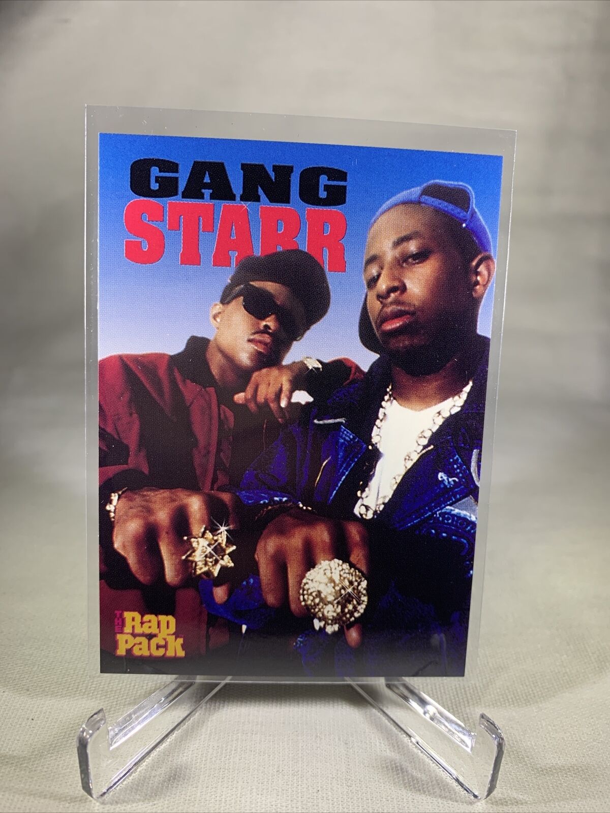 1991 The Rap Pack GANG STARR #35 Rap Hip Hop Rapper Trading Card