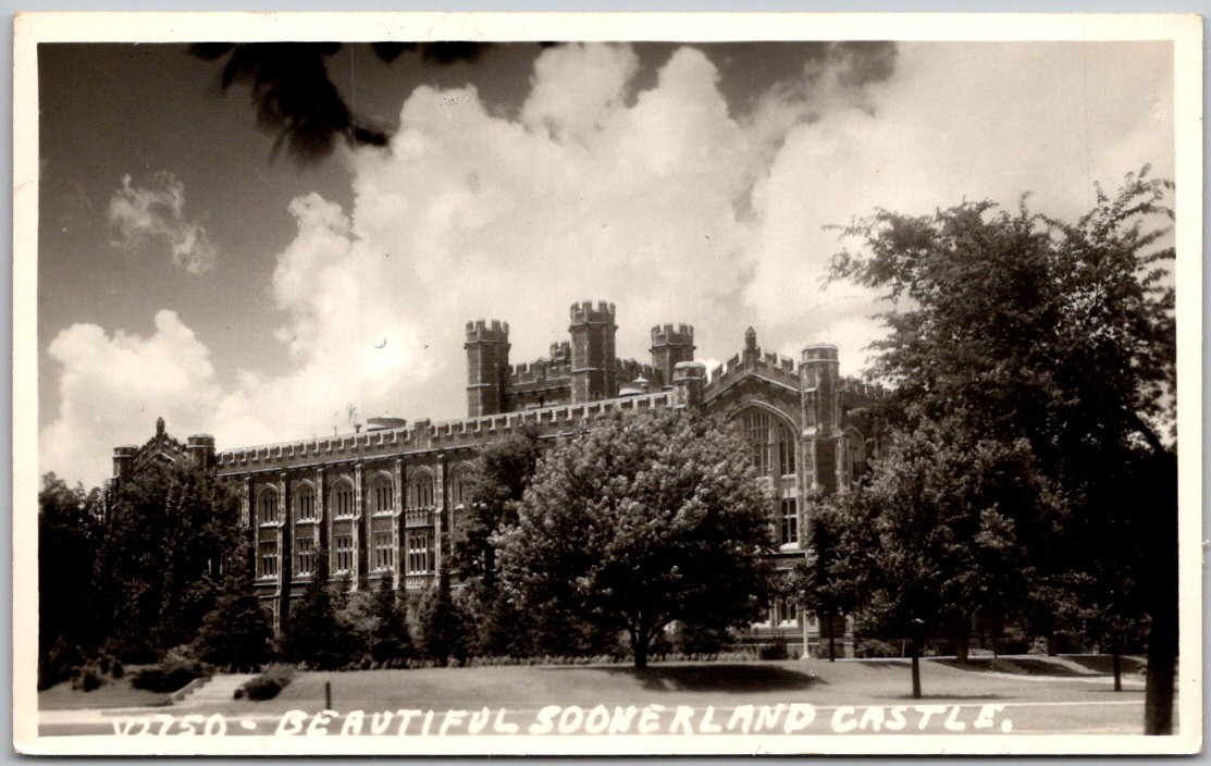 Vintage 1943 RPPC Postcard ~ Beautiful Soonerland Castle University Oklahoma Vintage 1943 RPPC Postcard ~ Beautiful Soonerland Castle University Oklahoma