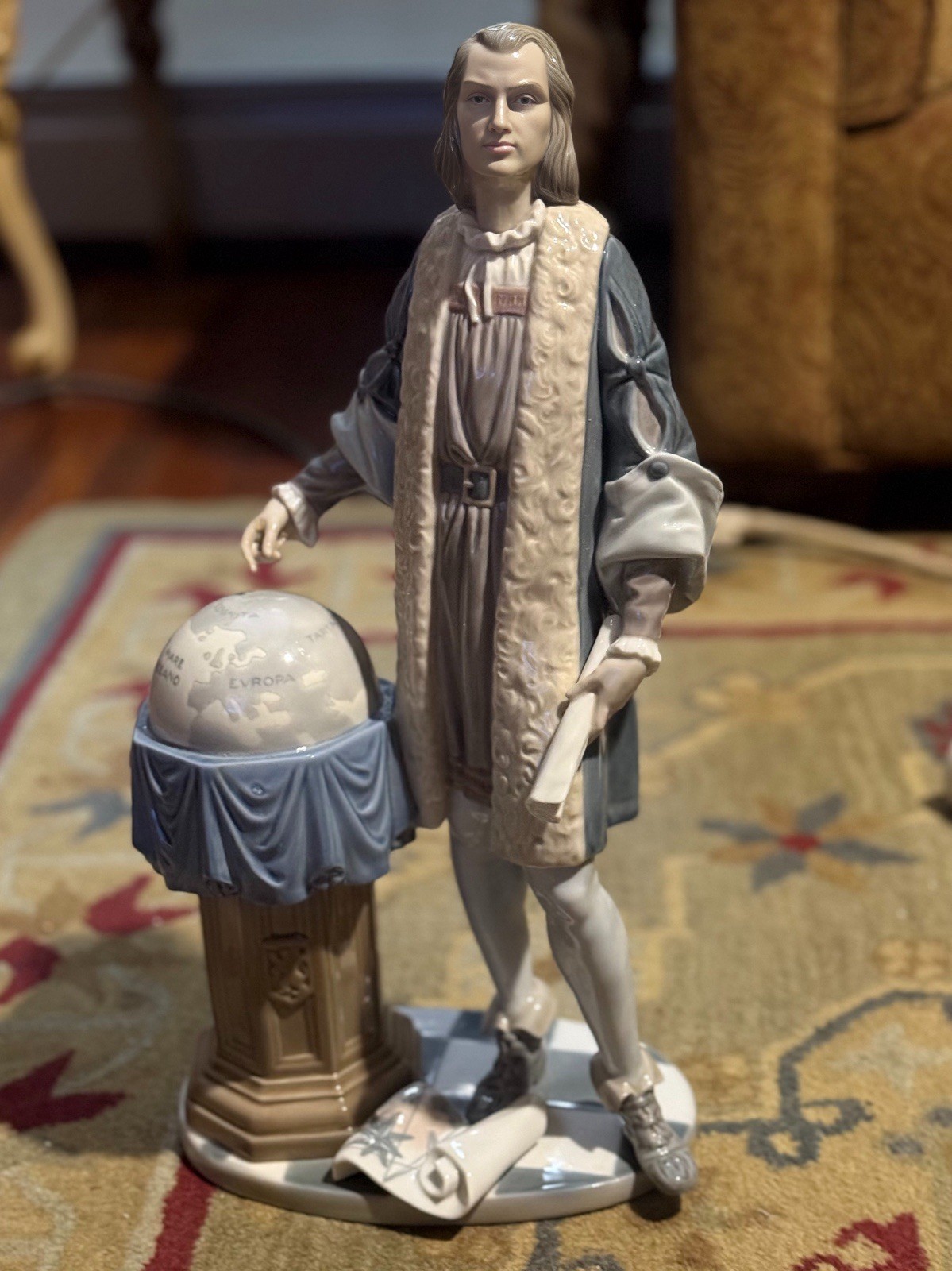 Signed Lladro 1432 Christopher Columbus Retired Limited Edition Figurine 16.5" Signed Lladro 1432 Christopher Columbus Retired Limited Edition Figurine 16.5"