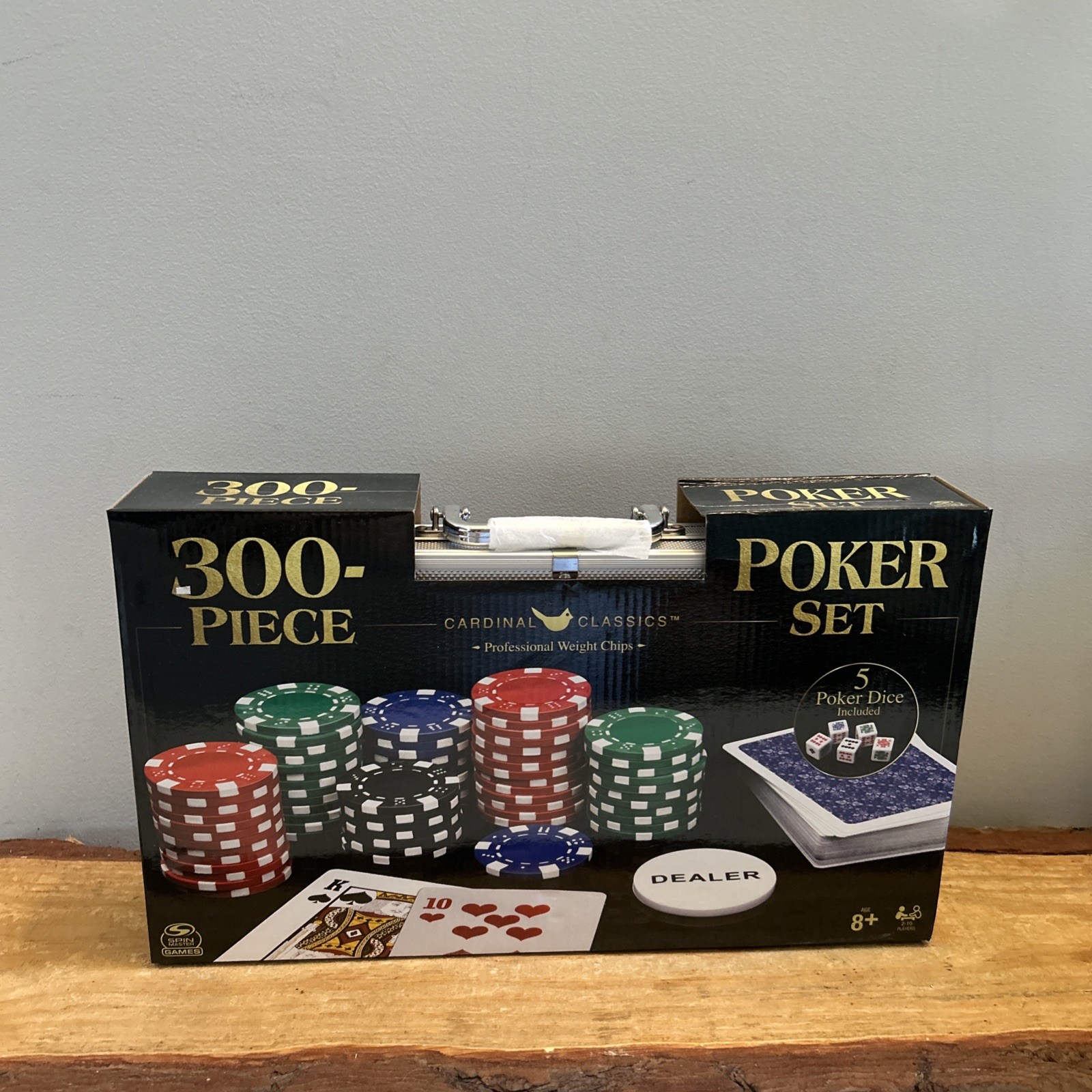 Cardinal Classics 300-Piece Poker Set,Dual-Toned,11.5g, NIB