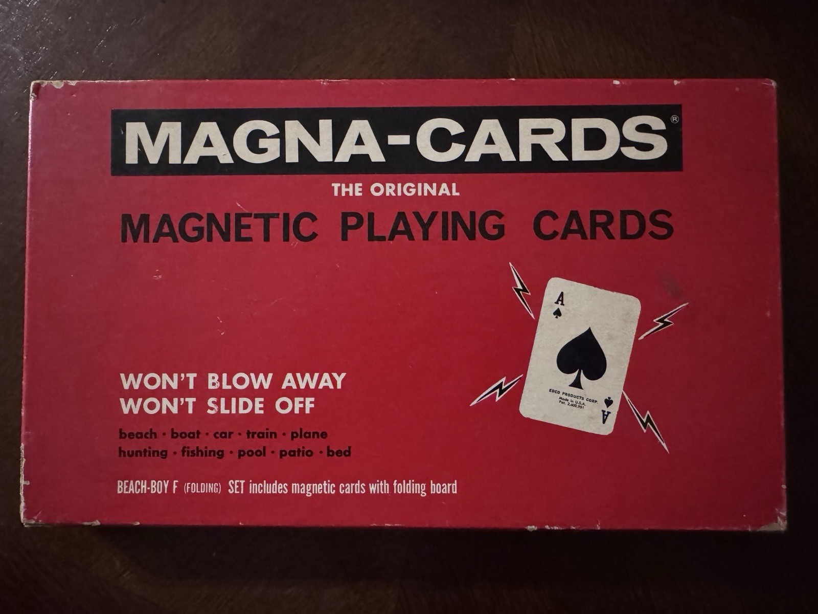 Vintage 1964 Playing Cards w/ Mat - Magnetic MAGNA-CARDS EDCO BEACH BOY NOS Vintage 1964 Playing Cards w/ Mat - Magnetic MAGNA-CARDS EDCO BEACH BOY NOS