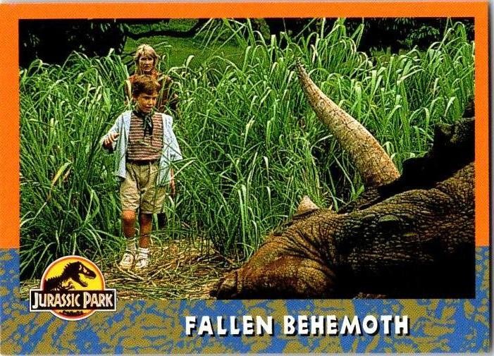 1993 Topps Jurassic Park #30 Fallen Behemoth