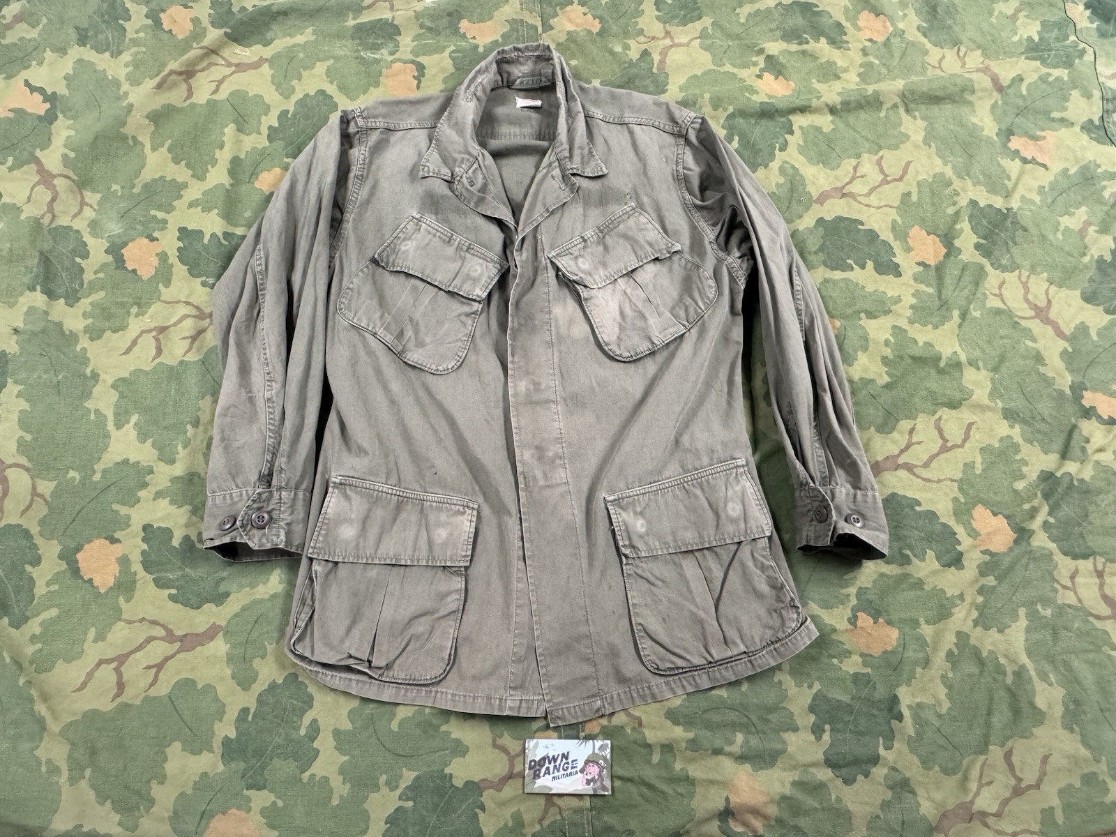 Vietnam War Jungle Fatigue Jacket Poplin Non Ripstop , DSA 1967 .Medium Regular Vietnam War Jungle Fatigue Jacket Poplin Non Ripstop , DSA 1967 .Medium Regular