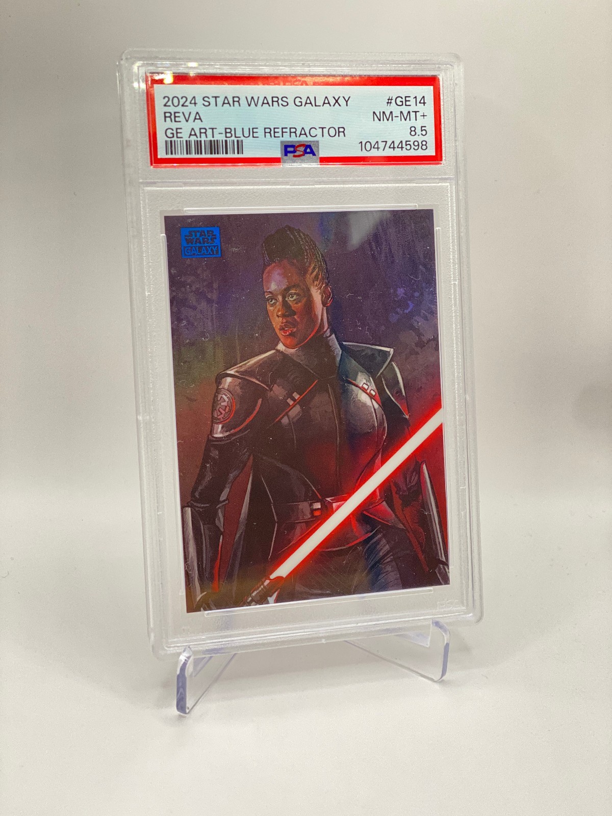 2024 TOPPS CHROME STAR WARS GALAXY GALACTIC EMPIRE ART #GE14 REVA /150 PSA 8.5