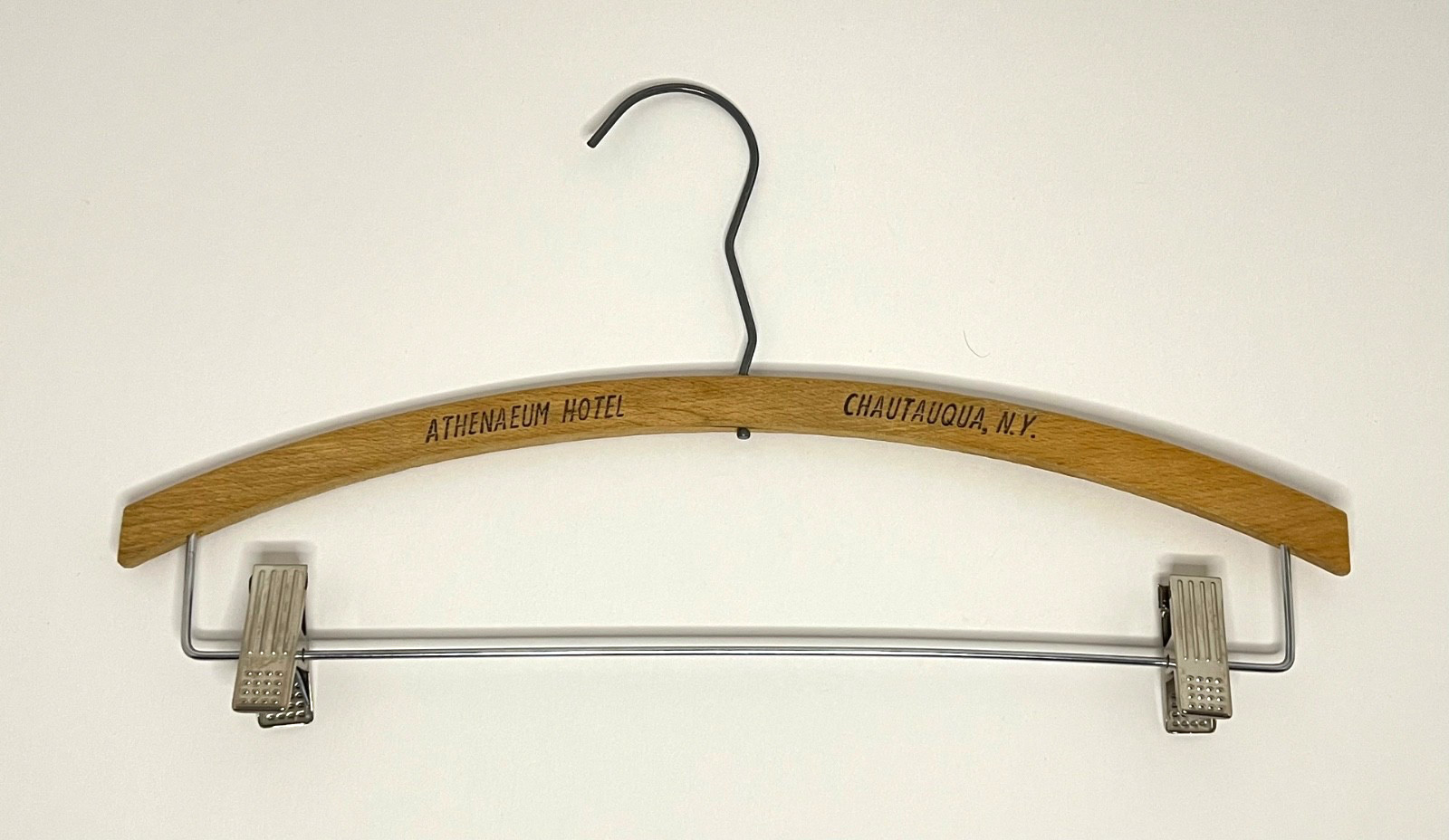Vintage Athenaeum Hotel Chautauqua NY Wooden Room Clothes Hanger Vintage Athenaeum Hotel Chautauqua NY Wooden Room Clothes Hanger