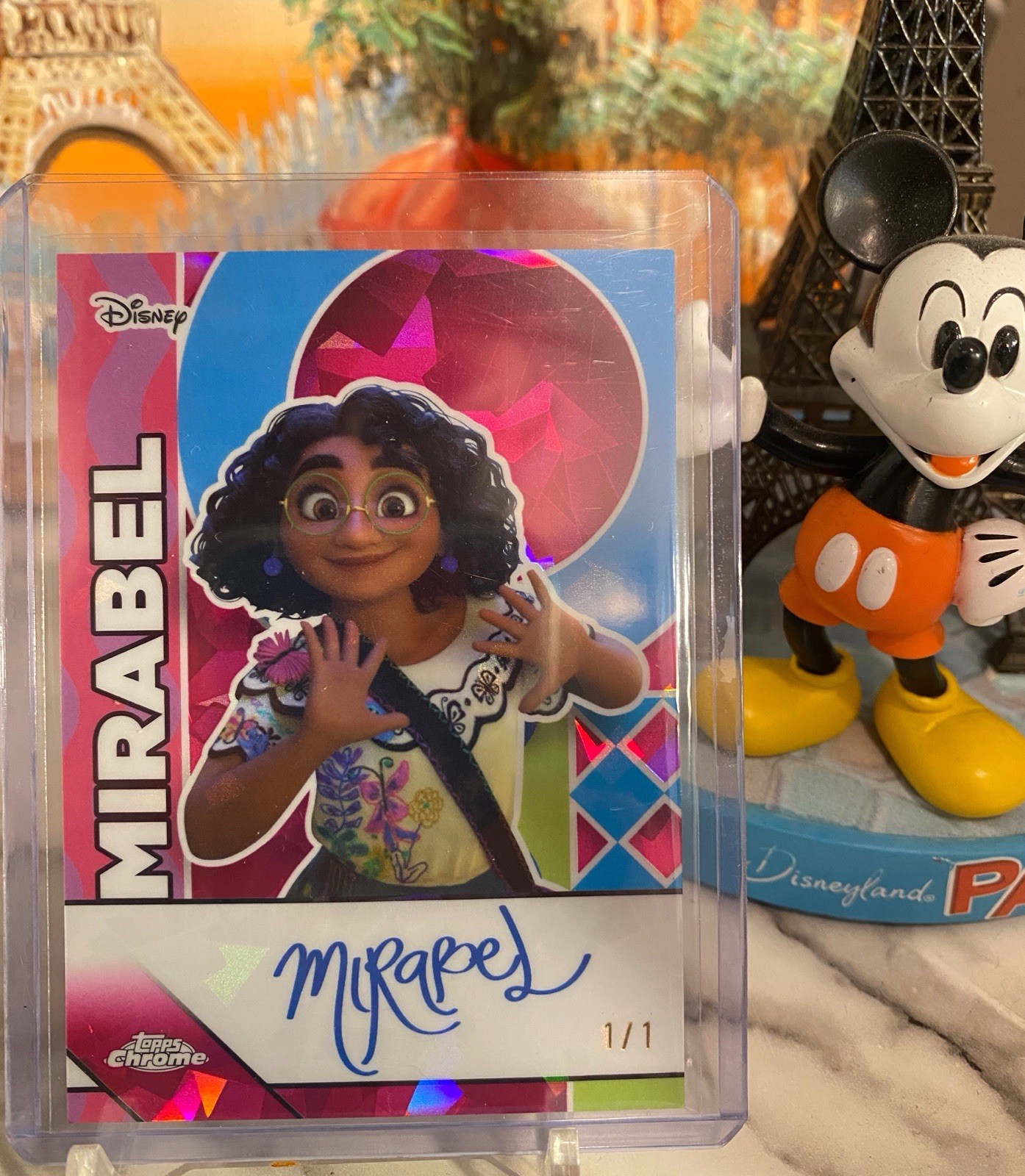 2026 Topps Disney Chrome Sapphire Encanto Mirabel Facsimile Auto #FA-15 1/1 2026 Topps Disney Chrome Sapphire Encanto Mirabel Facsimile Auto #FA-15 1/1