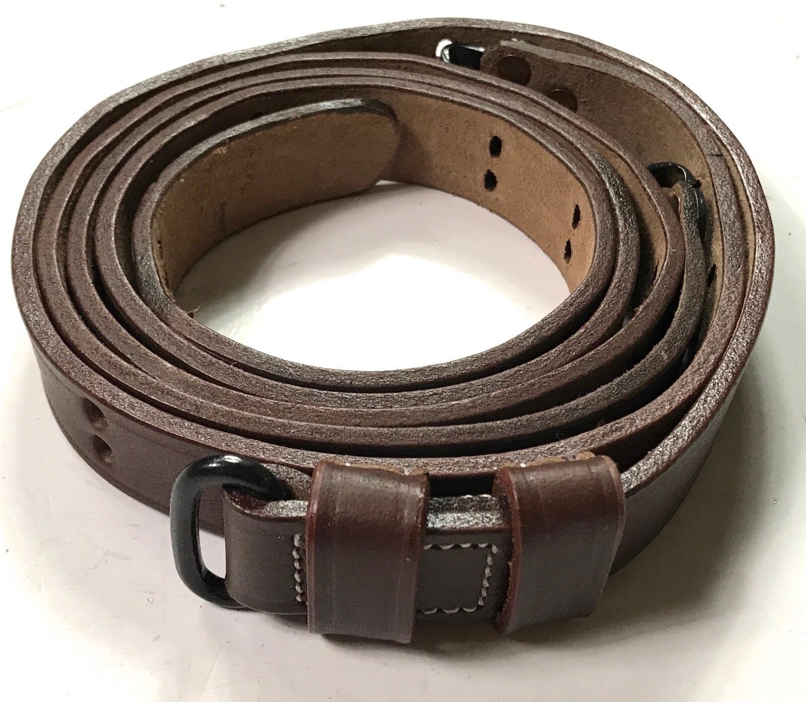 WWII US M1 GARAND RIFLE M1907 LEATHER CARRY SLING-1 INCH