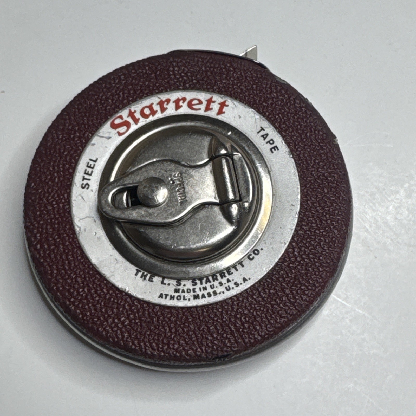 VTG L.S. Starrett Co. 25 Ft Steel Diameter Tape Measure DIA Inches Athol MA USA VTG L.S. Starrett Co. 25 Ft Steel Diameter Tape Measure DIA Inches Athol MA USA