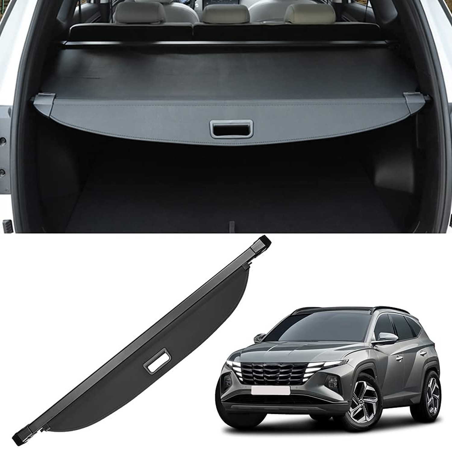 Retractable Cargo Cover for Hyundai Tucson 2022-2026 Retractable Cargo Cover for Hyundai Tucson 2022-2026