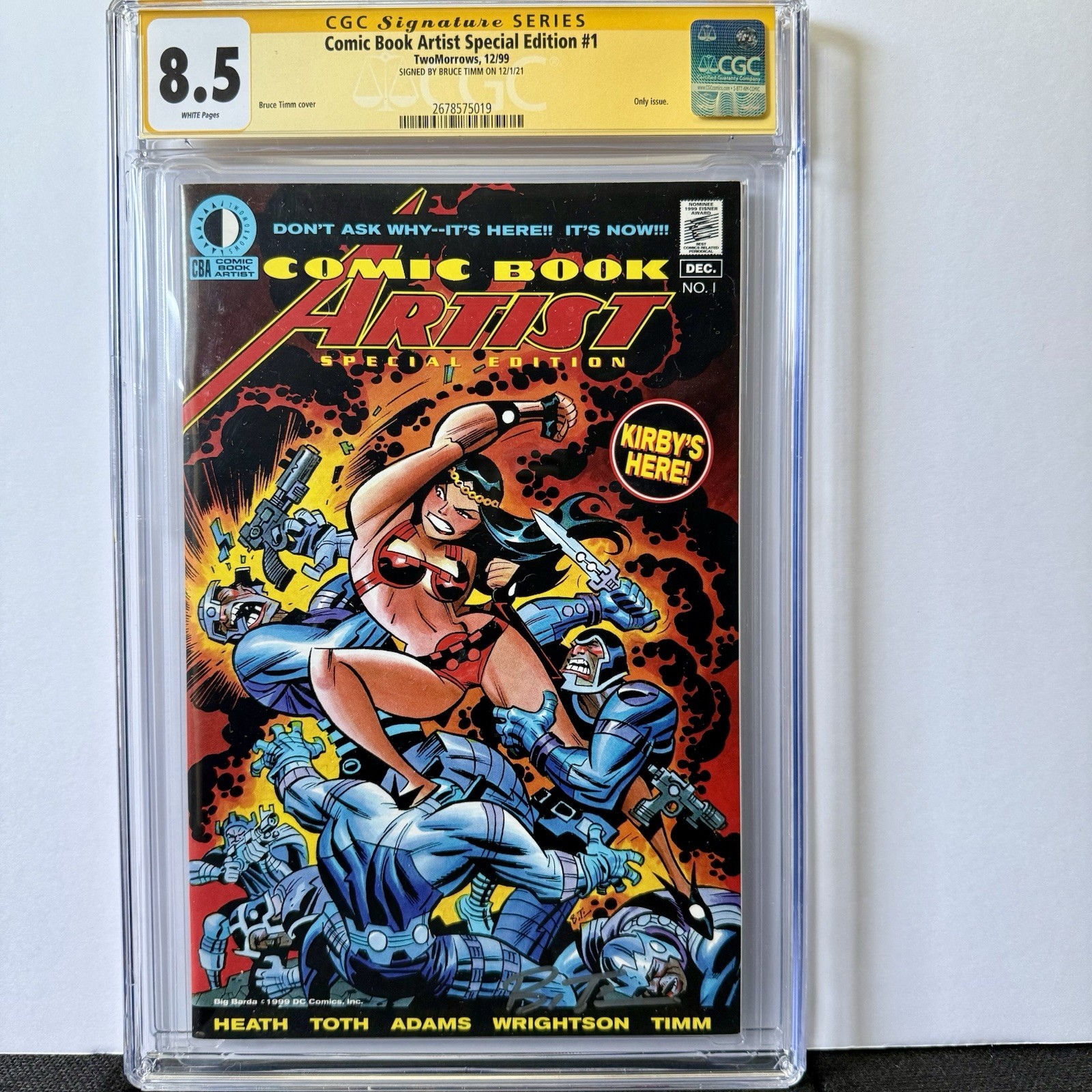 Comic Book Artist Special Edition 1 CGC 8.5 signed Bruce Timm Two Morrows 1999 Comic Book Artist Special Edition 1 CGC 8.5 signed Bruce Timm Two Morrows 1999
