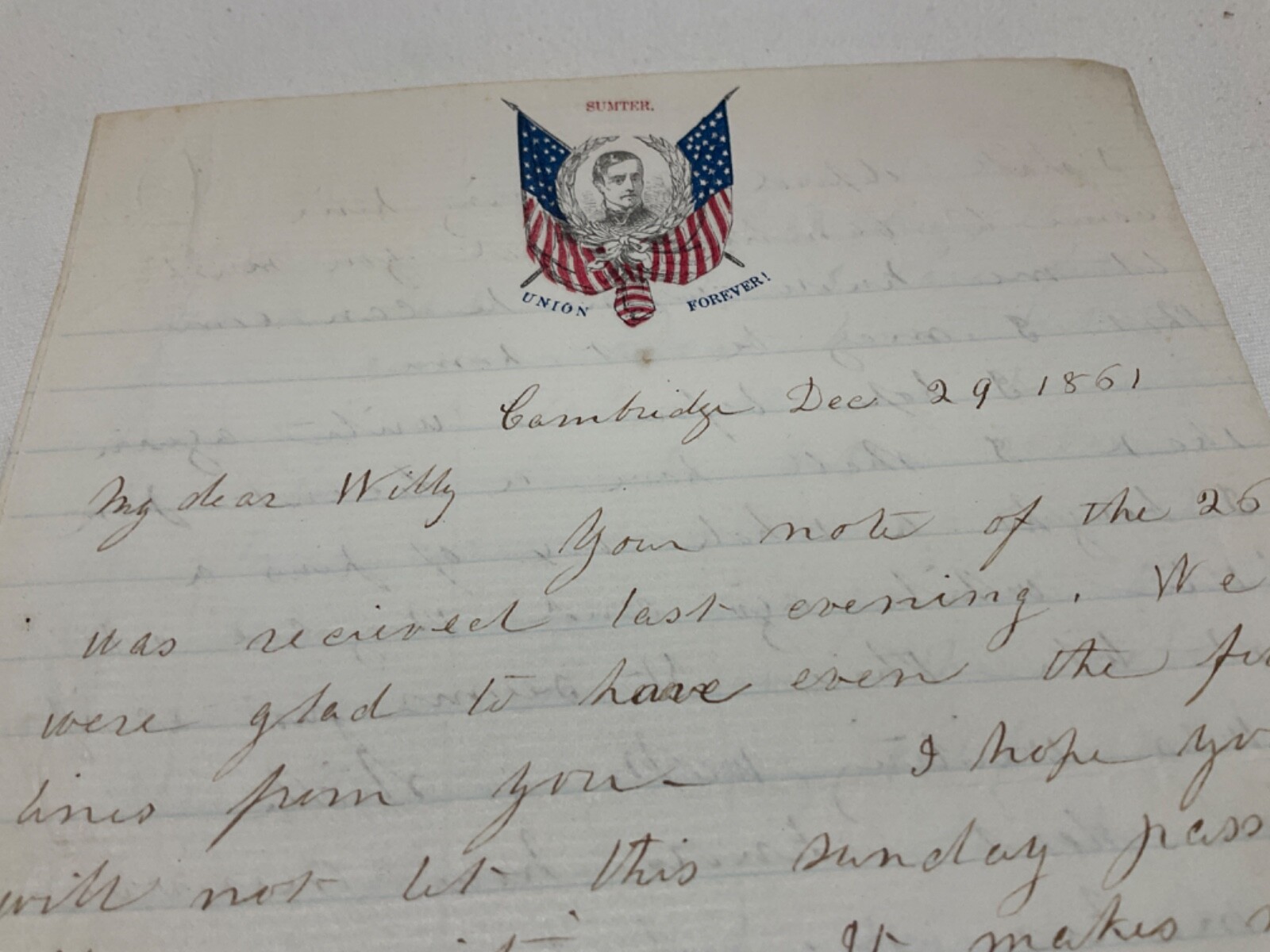 CIVIL WAR USMA 2 LETTER FROM MOM 1861 & 62 Wm R LIVERMORE @1821 CIVIL WAR USMA 2 LETTER FROM MOM 1861 & 62 Wm R LIVERMORE @1821