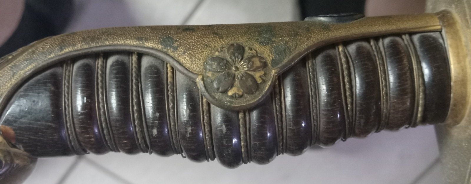 WWII Japanese Army Officers Sword w/Scabbard - Mon Marked WWII Japanese Army Officers Sword w/Scabbard - Mon Marked