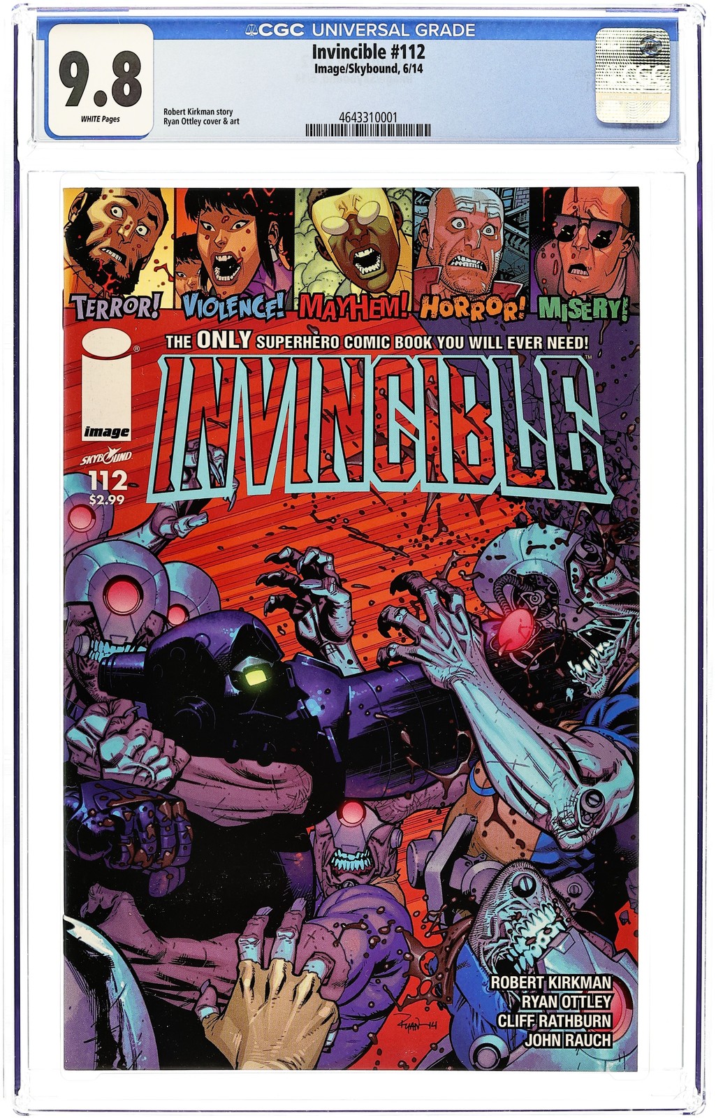 Invincible #112 CGC 9.8 2014 4643310001 Invincible #112 CGC 9.8 2014 4643310001
