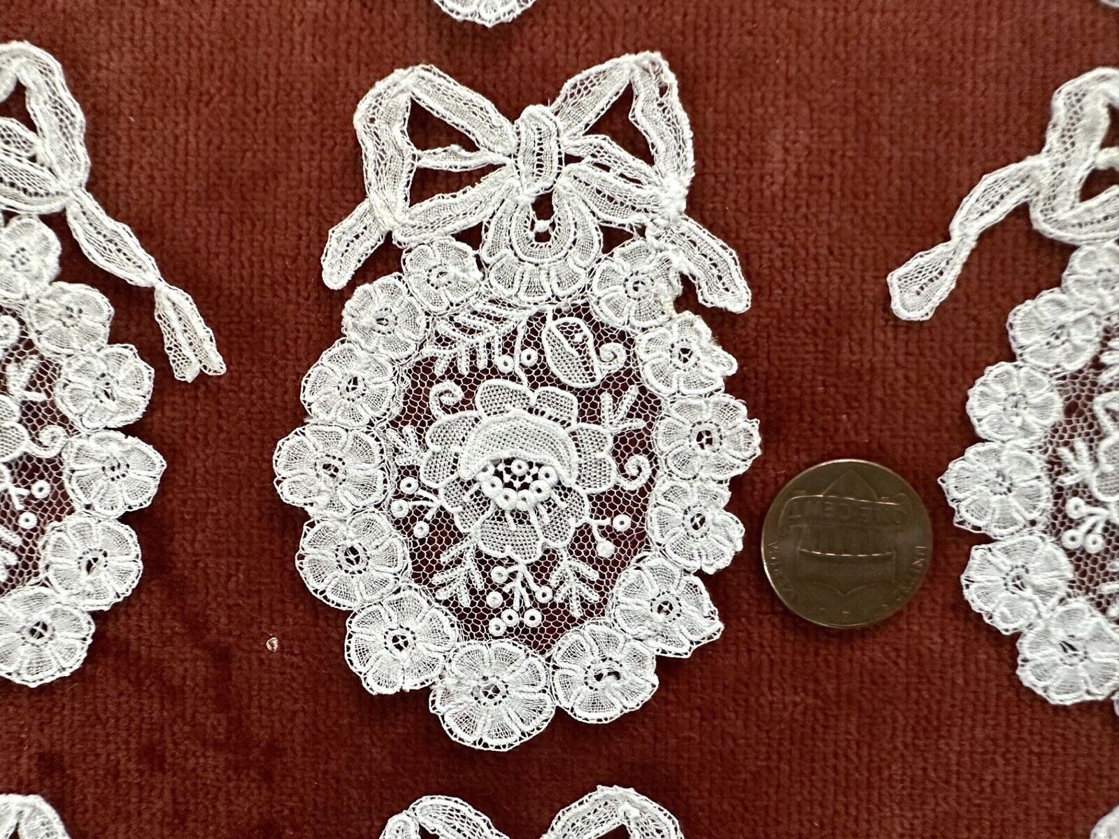 Antique Vtg Lace-HM BELGIAN BRUSSELS DUCHESSE POINT DE GAZE LACE APPLIQUE WREATH Antique Vtg Lace-HM BELGIAN BRUSSELS DUCHESSE POINT DE GAZE LACE APPLIQUE WREATH