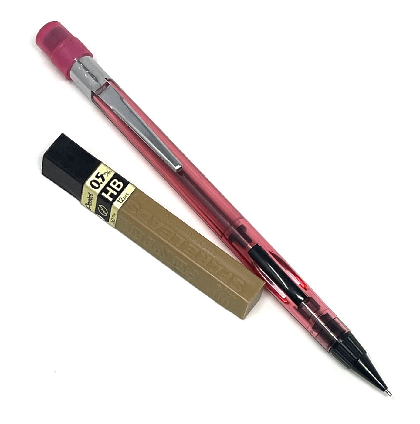 Pentel PD345 Mechanical Pencil 0.5mm Translucent Japan with Extra Lead Pentel PD345 Mechanical Pencil 0.5mm Translucent Japan with Extra Lead