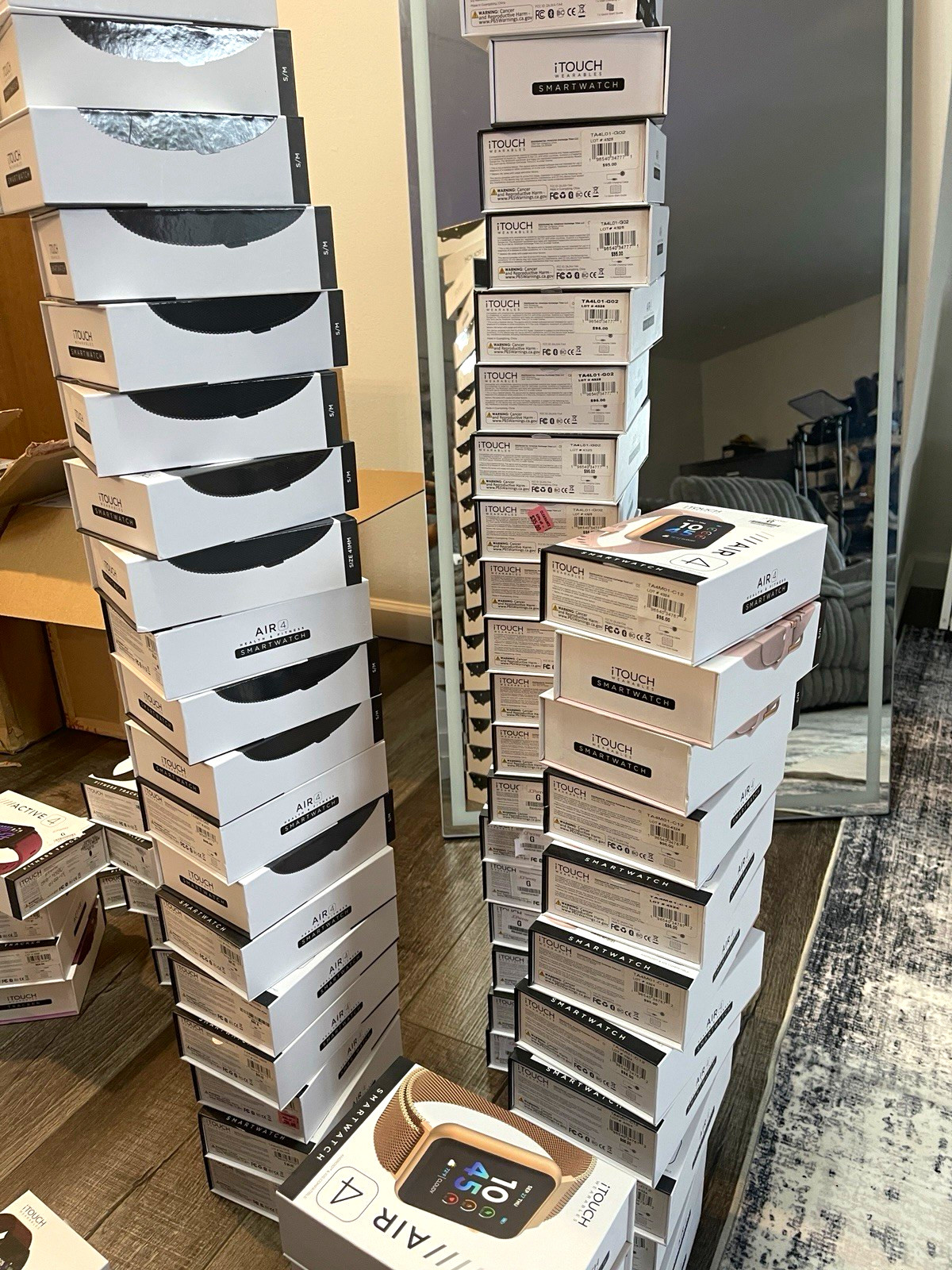 Bulk lot 250x iTOUCH Smartwatches wholesale Job lot Liquidation brand new NIB Bulk lot 250x iTOUCH Smartwatches wholesale Job lot Liquidation brand new NIB