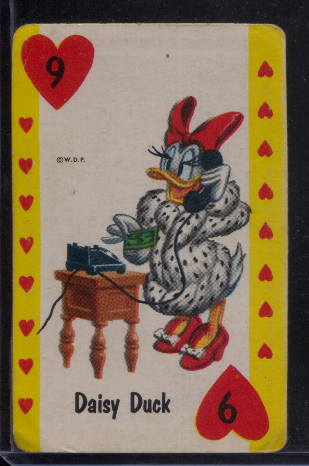 1955 Walt Disney Whitman- Daisy Duck #9 - Yellow