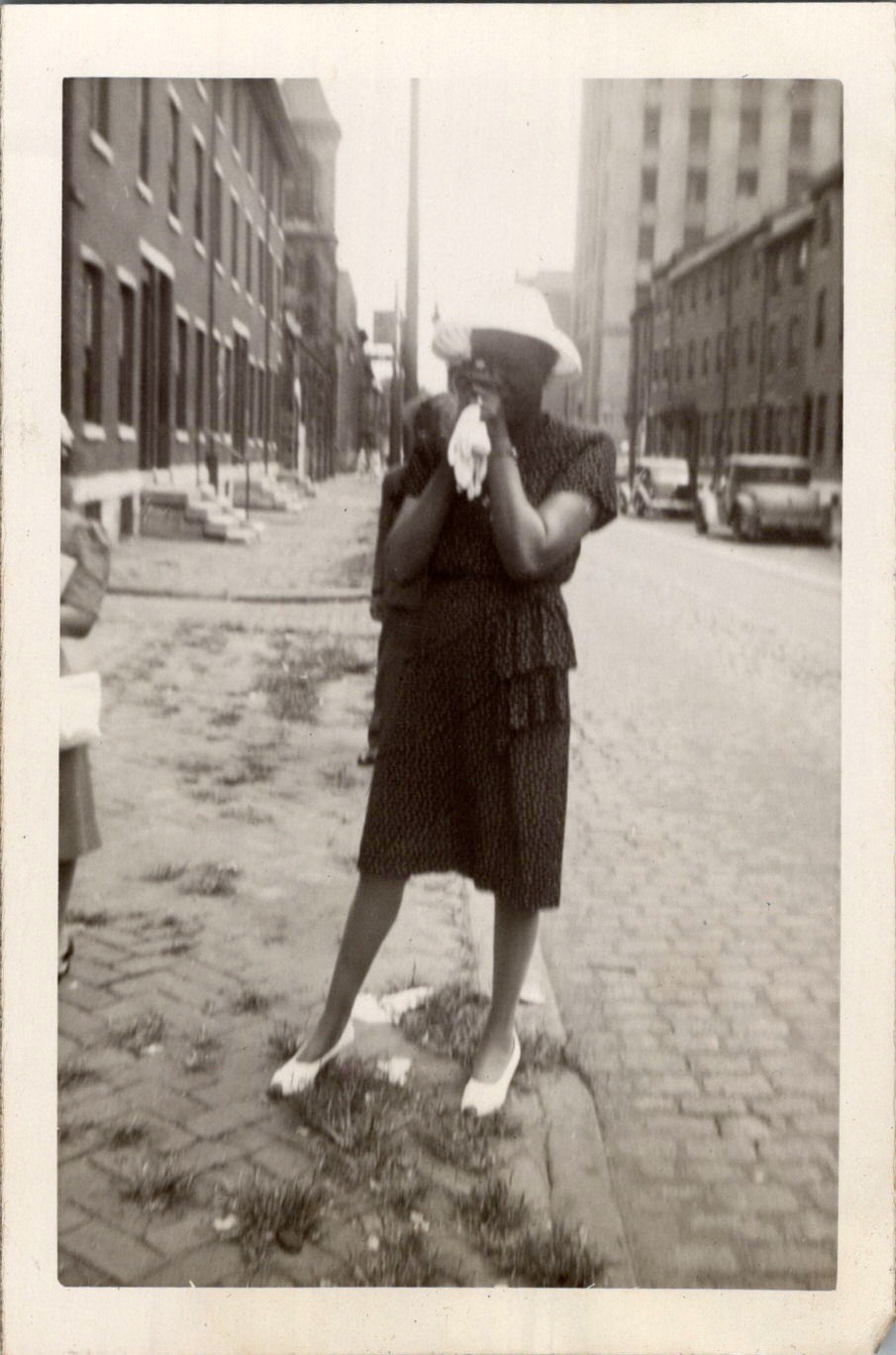 Pleasant Gale July 1946 African American Woman Urban Setting Photograph Pleasant Gale July 1946 African American Woman Urban Setting Photograph