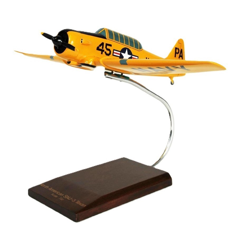 USN North American SNJ-3 Texan Trainer Desk Top Display Model 1/32 XX Airplane USN North American SNJ-3 Texan Trainer Desk Top Display Model 1/32 XX Airplane