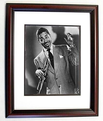 Dizzy Gillespie 8x10 Photo in 11x14 Matted Cherry Frame