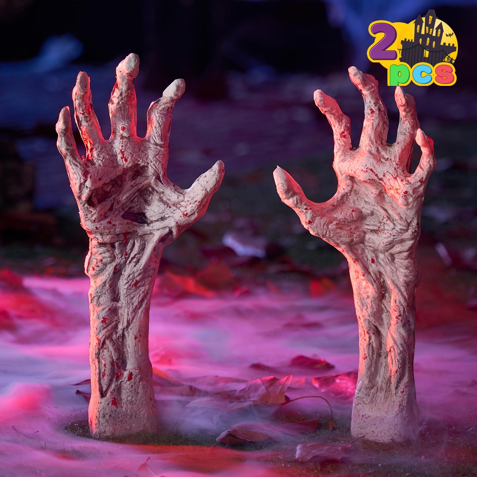 JOYIN Bloodstain Zombie Arm Stake Groundbreaker Halloween Outdoor Decoration Rea JOYIN Bloodstain Zombie Arm Stake Groundbreaker Halloween Outdoor Decoration Rea
