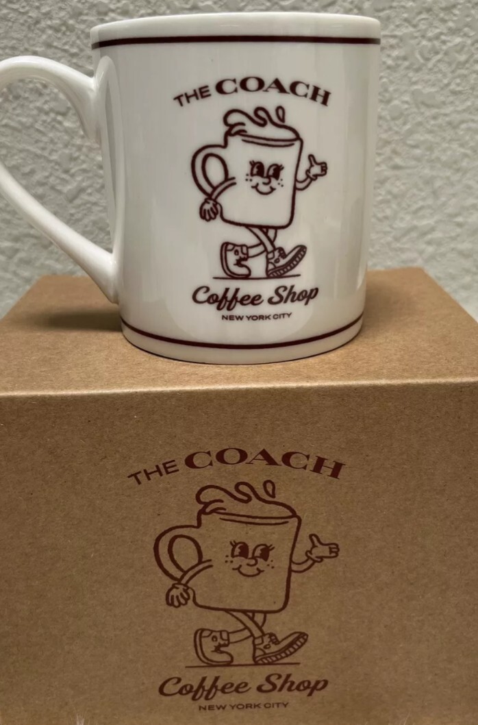 Coach Coffee Shop Mug NEW WITH BOX Coach Coffee Shop Mug NEW WITH BOX