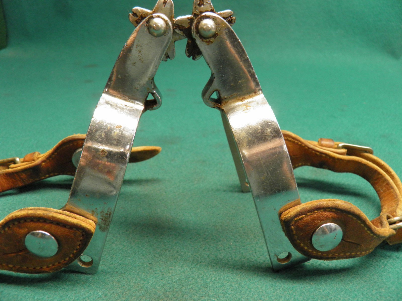 NICE PAIR OF CROCKETT RENALDE WESTERN COWBOY SPURS