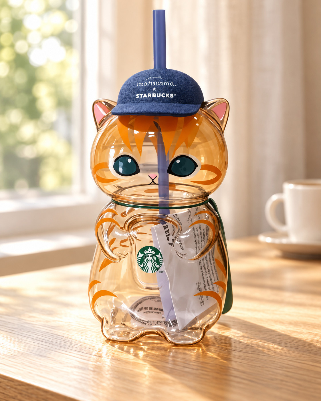 2026 New Starbucks Singapore x Mofusand Collection Cat Shaped Glass Cup Tumbler 2026 New Starbucks Singapore x Mofusand Collection Cat Shaped Glass Cup Tumbler