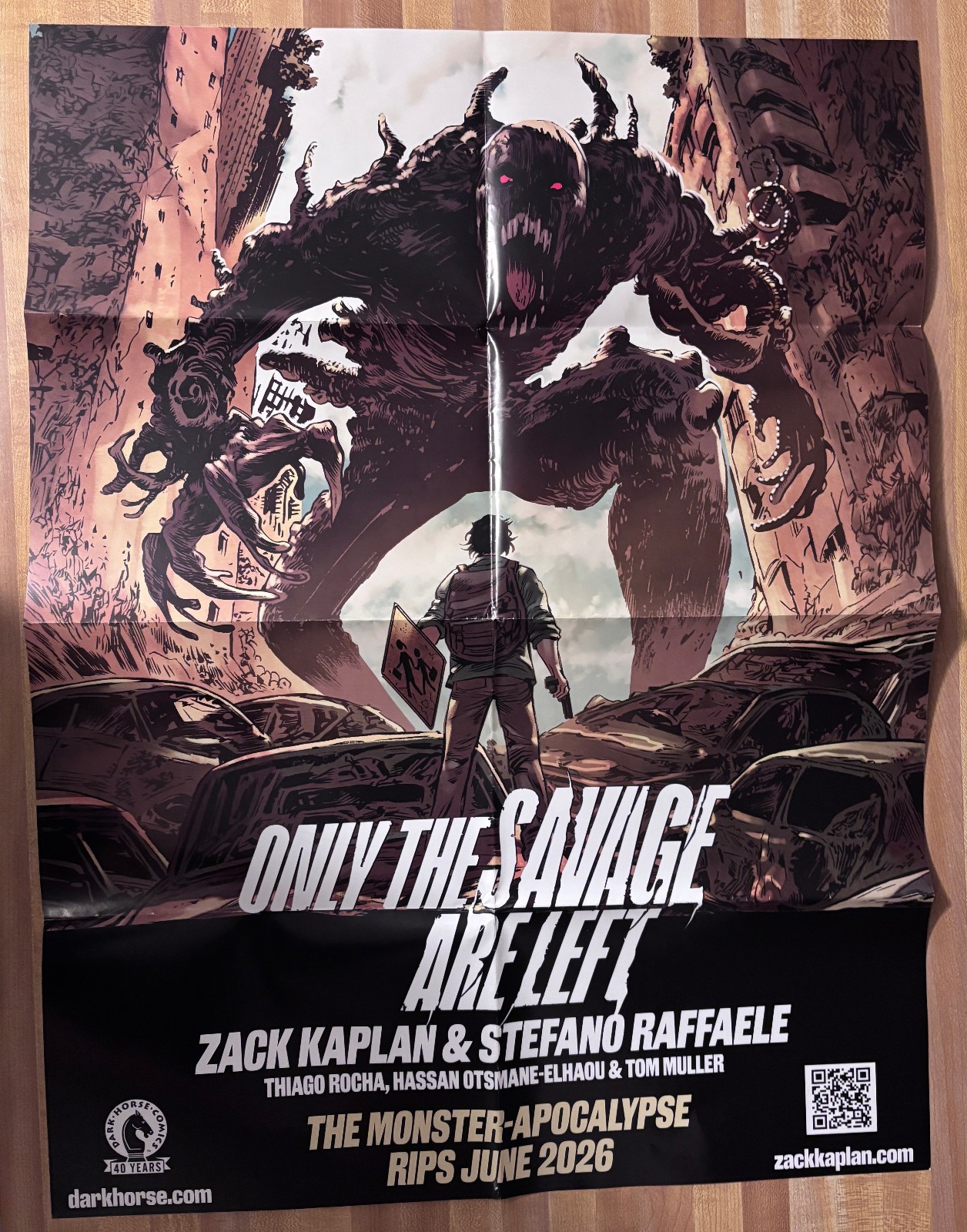 Only the Savage Are Left #1 Promo Poster Dark Horse 2026 Zack Kaplan 18x24 Only the Savage Are Left #1 Promo Poster Dark Horse 2026 Zack Kaplan 18x24