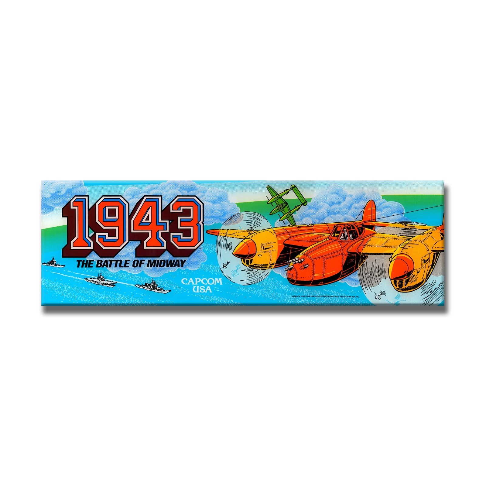 1943 The Battle of Midway Premium Arcade Backlit Marquee Insert 26" x 8" 1943 The Battle of Midway Premium Arcade Backlit Marquee Insert 26" x 8"
