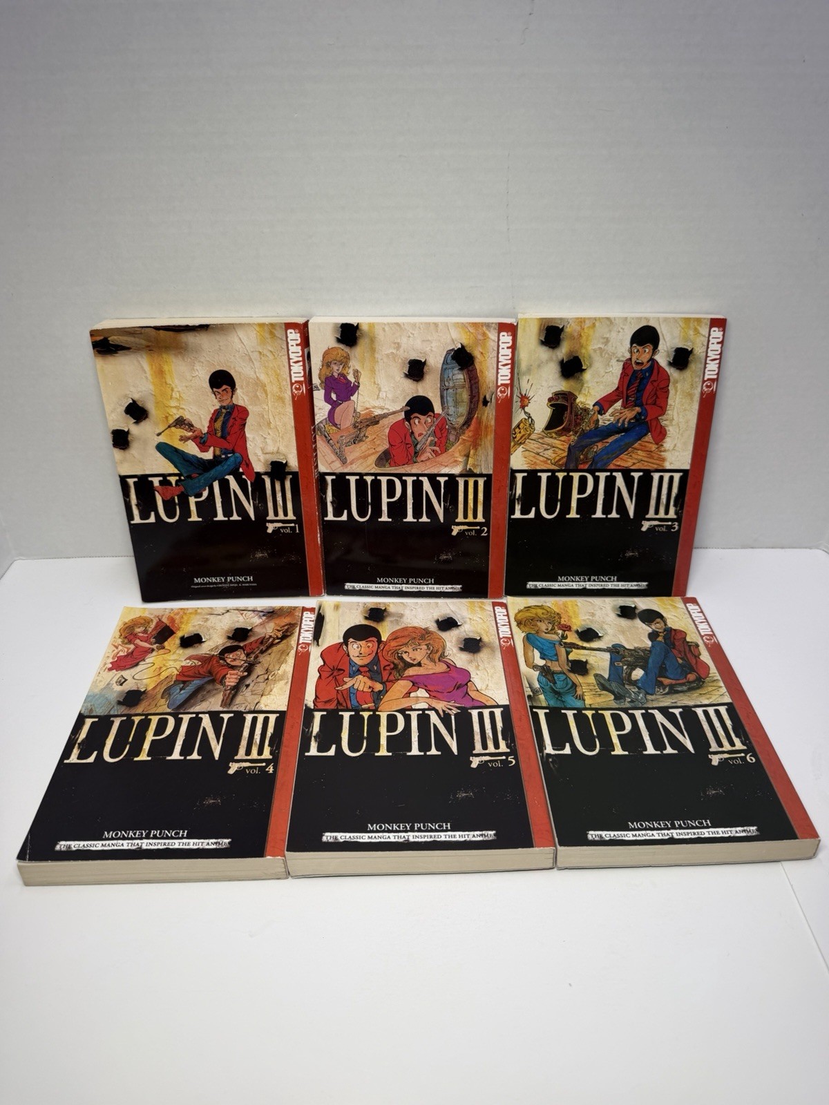 Lupin the 3rd by Monkey Punch, Vol 1-6 Manga Tokyopop- Very Good Lupin the 3rd by Monkey Punch, Vol 1-6 Manga Tokyopop- Very Good