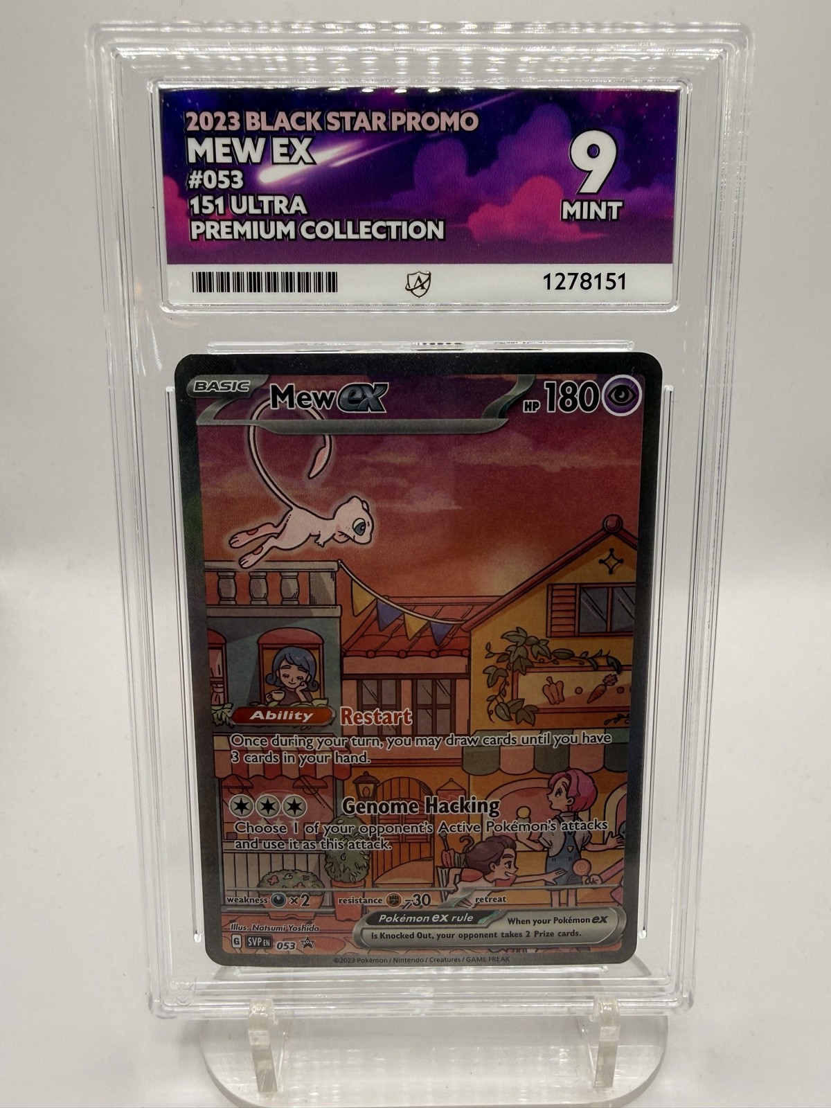 Mew ex 053 Sv: Scarlet & Violet Promo Cards Holo ACE 9