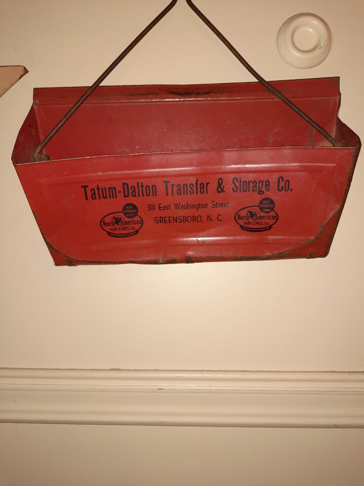 Vintage Antique Tatum Dalton Transfer storage Greensboro Dustpan Twisted Handle Vintage Antique Tatum Dalton Transfer storage Greensboro Dustpan Twisted Handle