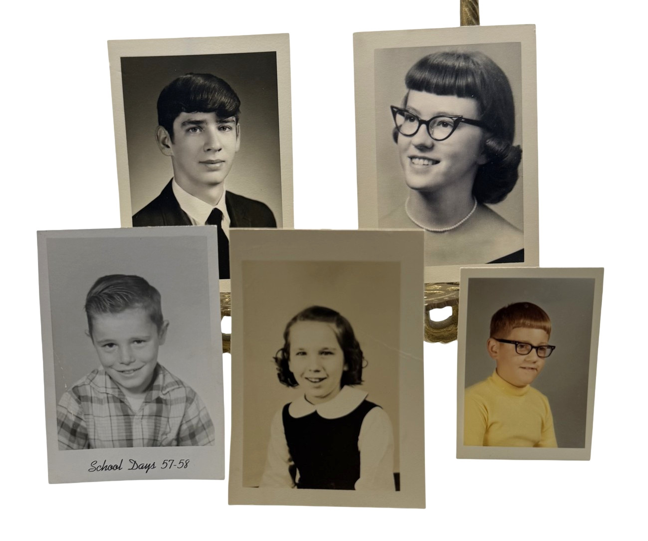 Vintage 1950s 60s School Children Lot 5 Photos 2.5x3.5-1.75x2.5 B&W Gelatin Orig