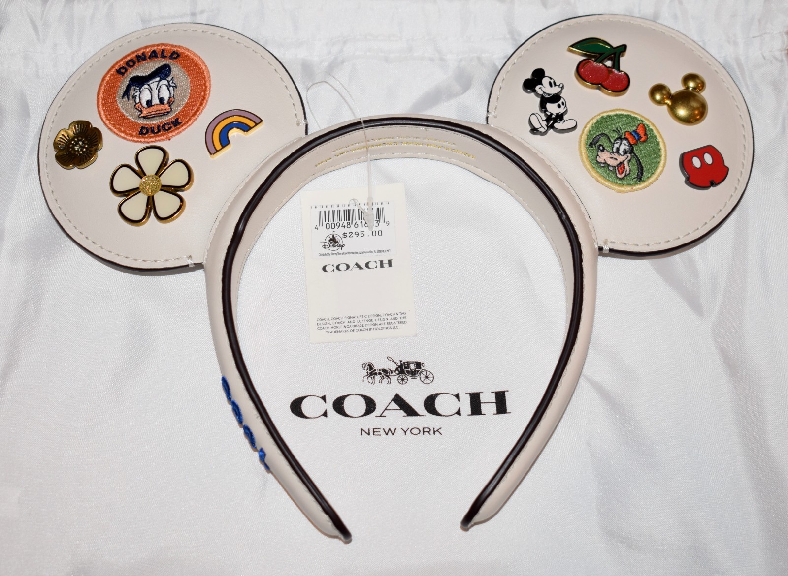Coach Disney Designer Collection Est. 1955 California Headband Mickey Ears #9