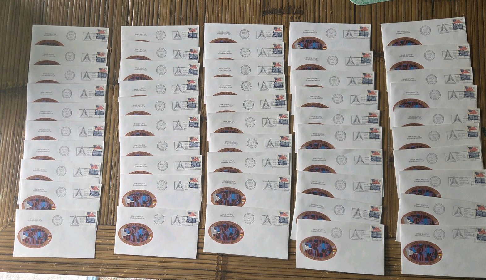Huge lot of 50 NASA STS-68 SPACE SHUTTLE ENDEAVOUR First Day LAUNCH Covers KSC Huge lot of 50 NASA STS-68 SPACE SHUTTLE ENDEAVOUR First Day LAUNCH Covers KSC