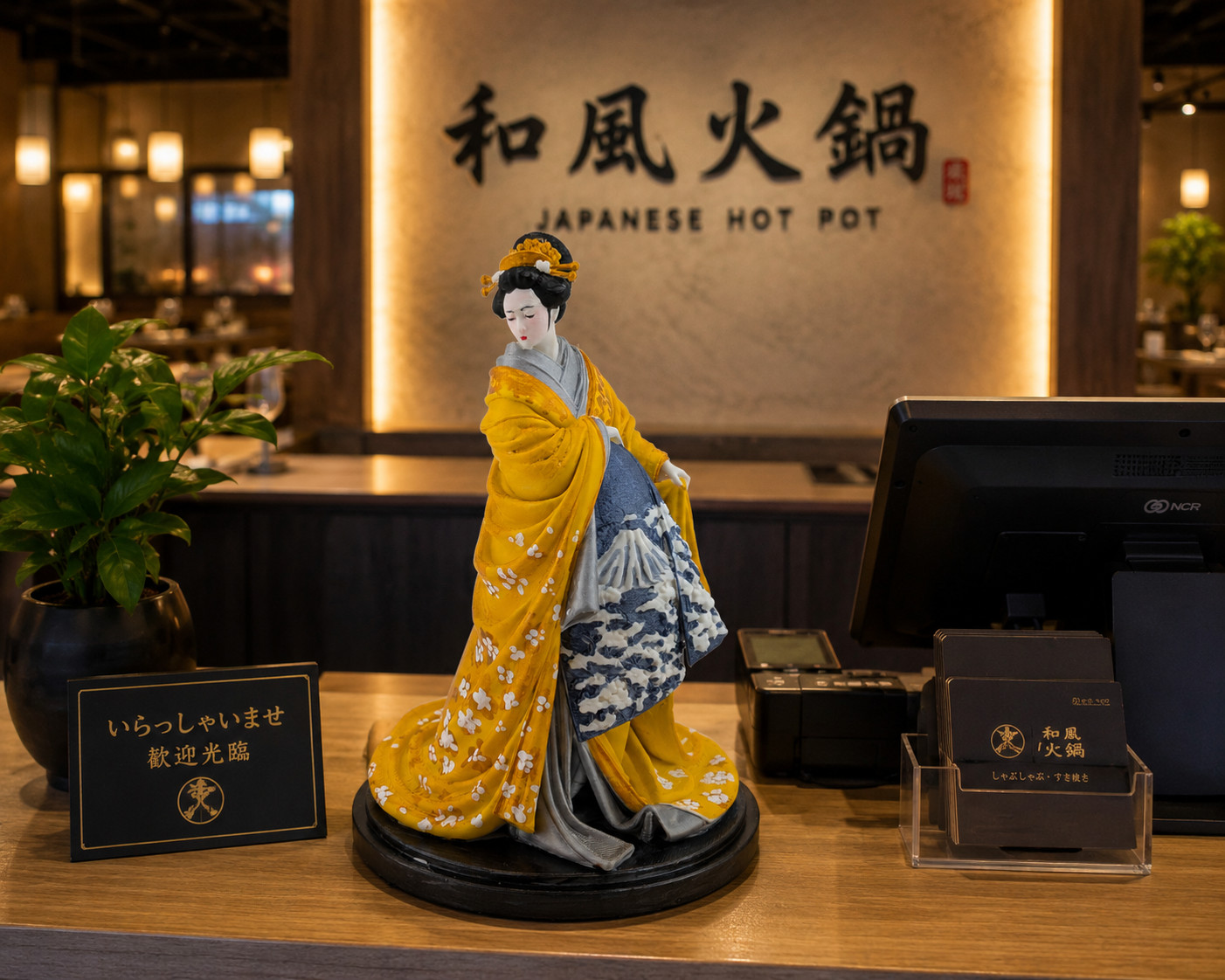 7" Japanese Geisha Figurine Statue Yellow Kimono Desk Shelf decor PLA 3D printed 7" Japanese Geisha Figurine Statue Yellow Kimono Desk Shelf decor PLA 3D printed