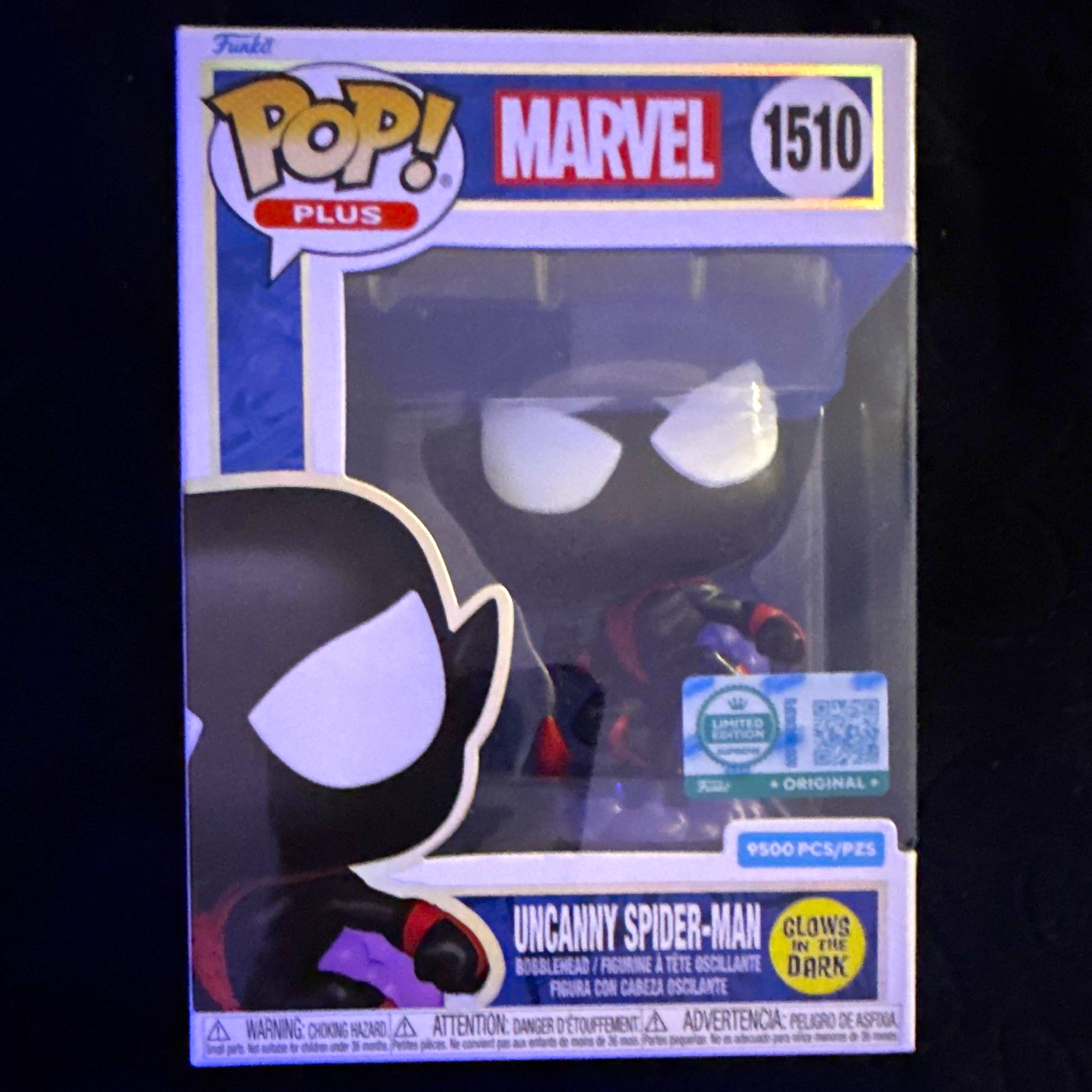 Funko Pop Plus Marvel Uncanny Spider-Man GITD Limited Bobblehead #1510 Funko Pop Plus Marvel Uncanny Spider-Man GITD Limited Bobblehead #1510
