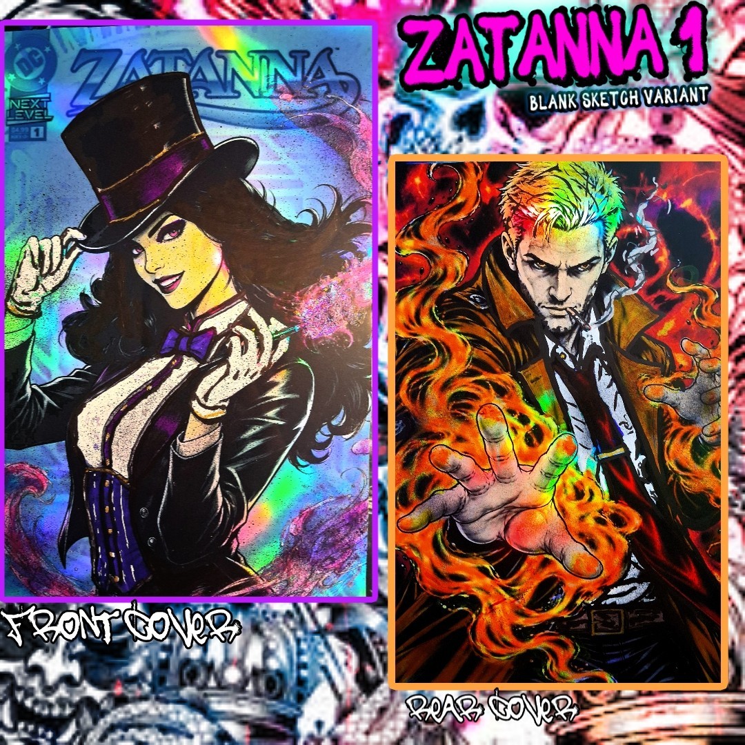Zatanna 1 BossKong Original Art Sketch Cover 1/1  Zatanna / Constantine 