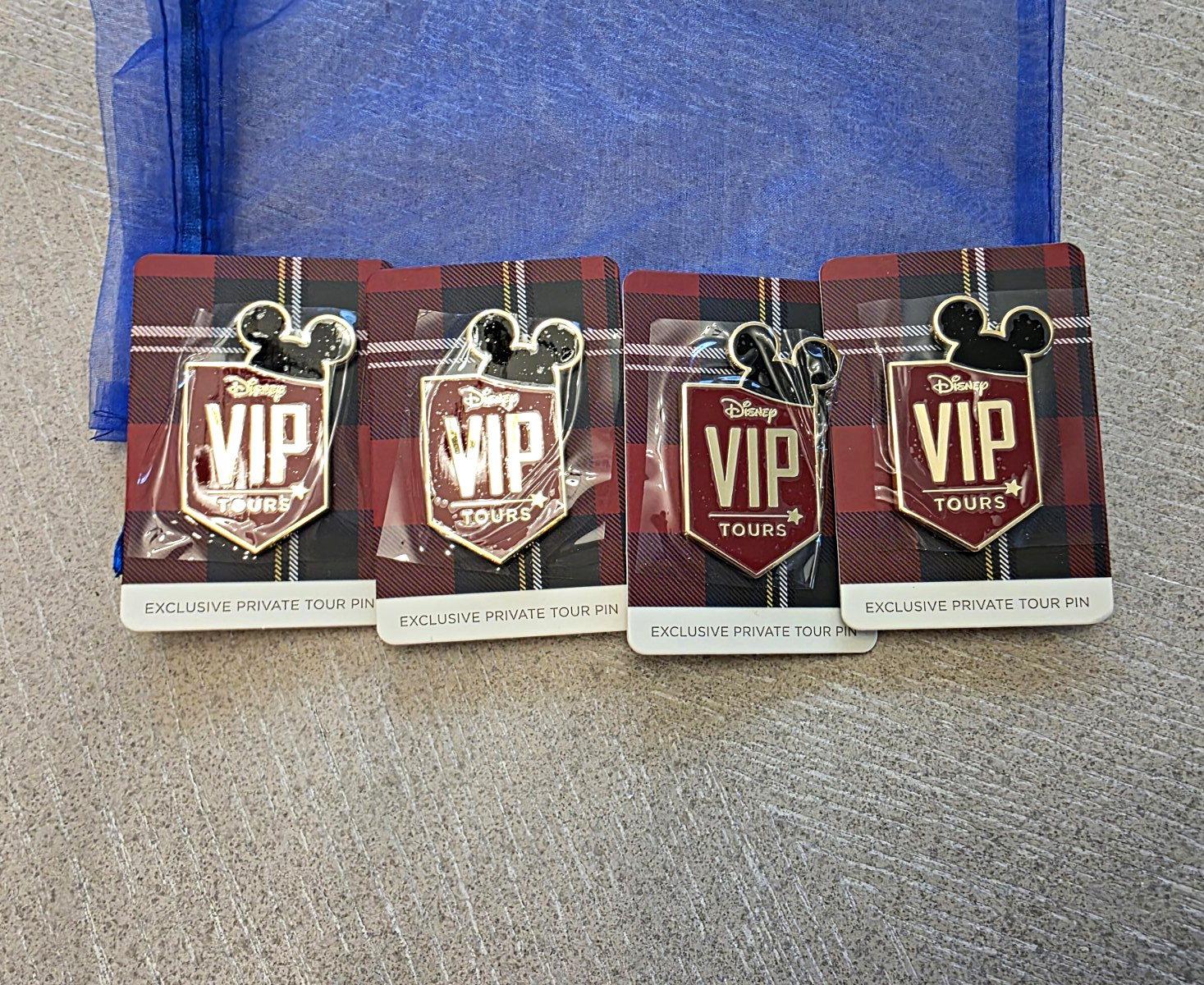 Disney VIP Tours Exclusive Mickey Mouse Icon Pin Set of 4